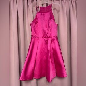 B Darlin Hot Pink Mini Dress